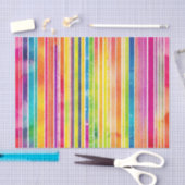 Dynamische Aquarellstreifen Seidenpapier (Handwerk)