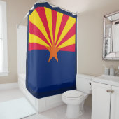 Dynamische Arizona-Staats-Flaggen-Grafik auf a Duschvorhang (Beispiel)