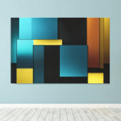 Dynamische Balance gesteckte Leinwand (Insitu (Holzboden))