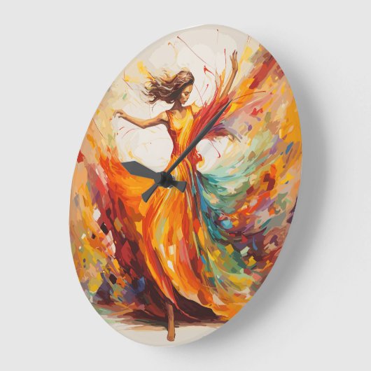 Dynamische Bewegung Große Wanduhr (Winkel)