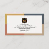 Dynamische Blockierung globaler Logistik Visitenkarte (Rückseite)