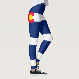 Dynamische Colorado-Staats-Flaggen-Grafik auf a Leggings