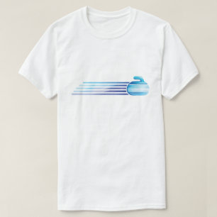 Dynamische Curling-Bewegung – Design für schnelle T-Shirt