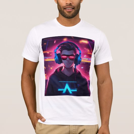 Dynamische DJ-Kontrolle: Design des T - Shirt für (Vorderseite)