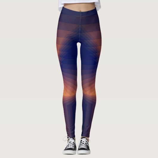Dynamische Drucke Leggings (Vorderseite)