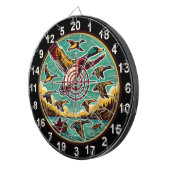 Dynamische Ducks über Wasserdesign Dartscheibe (Vorderseite rechts)