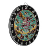 Dynamische Ducks über Wasserdesign Dartscheibe (Vorderseite Links)