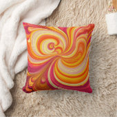 Dynamische "dynamische Swirl" Abstrakte Kunst Kissen (Decke)