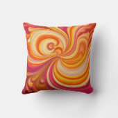 Dynamische "dynamische Swirl" Abstrakte Kunst Kissen (Rückseite)