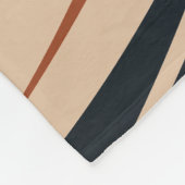 Dynamische Erdtöne Abstrakte Waves Fleecedecke (Ecke)