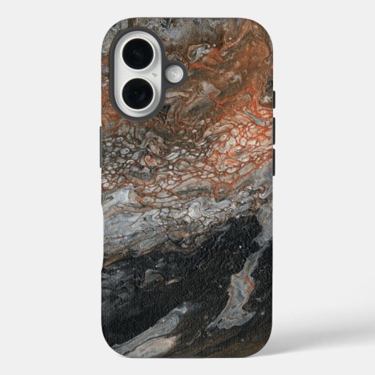 Dynamische Erdtöne und Wirbel Case-Mate iPhone Hülle (Rückseite)