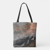 Dynamische Erdtöne und Wirbel Tasche (Rückseite)