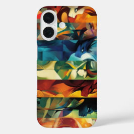 Dynamische Essenz: Wächter des Spektrums iPhone 16 Hülle