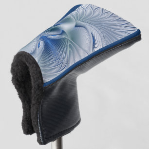 Dynamische Fantasy-Abstrakte Blautöne Fraktalkunst Golf Headcover