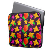 Dynamische Farben Obst und Sterne Muster Kunst Laptopschutzhülle (Vorderseite Links)