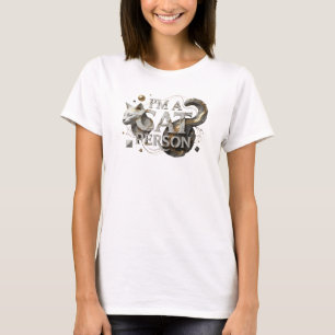 Dynamische farbenfrohe ICH BIN EIN KATZENMENSCH-Dr T-Shirt