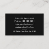 Dynamische farbige Pfeile Moderner Projektmanager Visitenkarte (Rückseite)