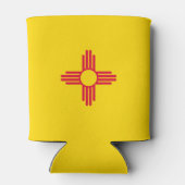 Dynamische Flag-Grafik des Staates New Mexiko auf Dosenkühler (Rückseite)