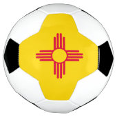 Dynamische Flag-Grafik des Staates New Mexiko auf Fußball (Gedreht)
