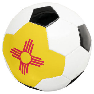 Dynamische Flag-Grafik des Staates New Mexiko auf  Fußball