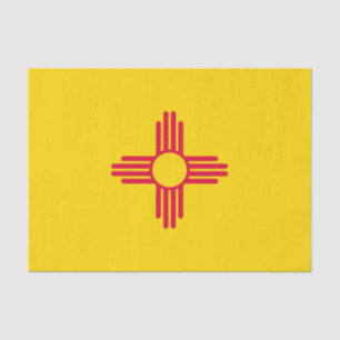 Dynamische Flag-Grafik des Staates New Mexiko auf  Seidenpapier