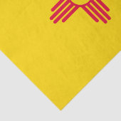 Dynamische Flag-Grafik des Staates New Mexiko auf  Seidenpapier (Ausschnitt)