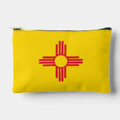 Dynamische Flag-Grafik des Staates New Mexiko auf Zubehörtasche (Vorderseite)