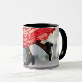 Dynamische Flamenco Schuhe des Tänzers Tasse