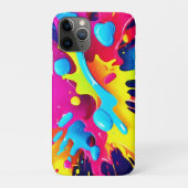 Dynamische fluoreszierende Farbstreifen Case-Mate iPhone Hülle (Rückseite)