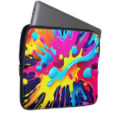 Dynamische fluoreszierende Farbstreifen Laptopschutzhülle (Vorne Rechts)