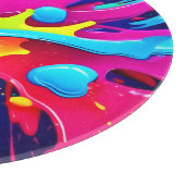 Dynamische fluoreszierende Farbstreifen Schneidebrett (Ecke)