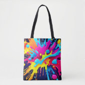 Dynamische fluoreszierende Farbstreifen Tasche (Vorderseite)
