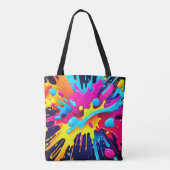 Dynamische fluoreszierende Farbstreifen Tasche (Rückseite)