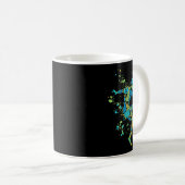 Dynamische Fußball-Silhouette _2 Kaffeetasse (VorderseiteRechts)