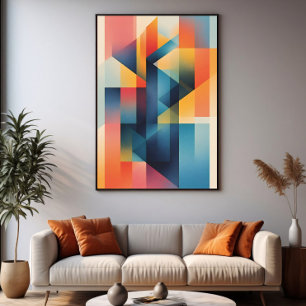 Dynamische Geometrie Leinwanddruck