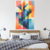 Dynamische Geometrie Leinwanddruck (Insitu (Schlafzimmer))