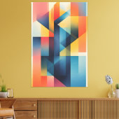 Dynamische Geometrie Leinwanddruck (Insitu (Wohnzimmer))
