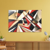 Dynamische geometrische Komposition Leinwanddruck (Insitu (Wohnzimmer))