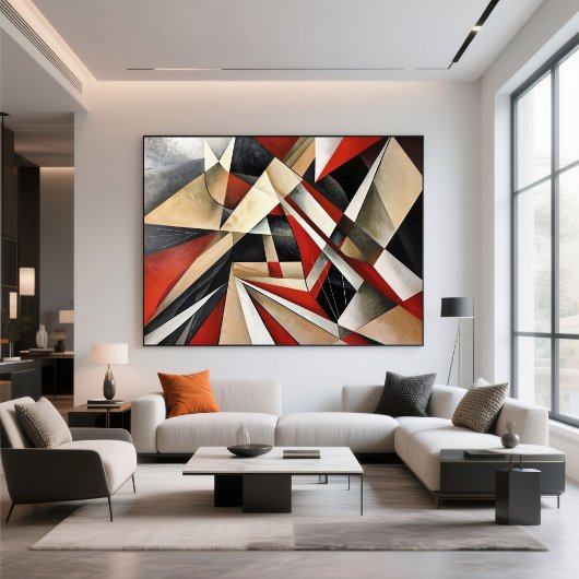 Dynamische geometrische Komposition Poster