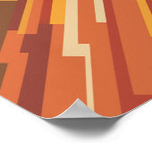 dynamische geometrische Streifen Poster (Ecke)