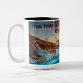 "Dynamische Gewässer: Realistisches Design mit lei Zweifarbige Tasse (Links)