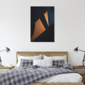 Dynamische goldene Fragmente Leinwanddruck (Insitu (Schlafzimmer))