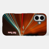 Dynamische Lichtwege in Bewegung Case-Mate iPhone Hülle (Rückseite (Horizontal))