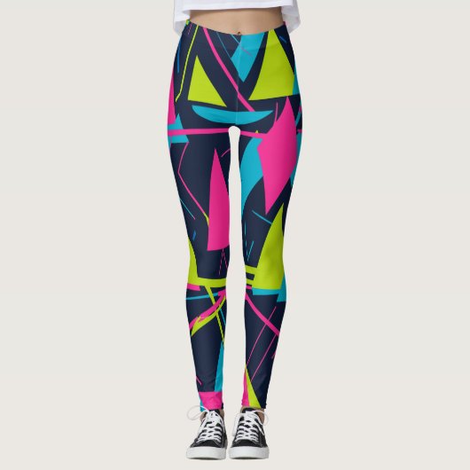 Dynamische Linien Leggings (Vorderseite)
