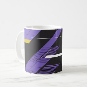 Dynamische Linien und kontraproduktive Farben Kaffeetasse