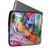 Dynamische Linienabstraktion Laptopschutzhülle (Vorne Rechts)