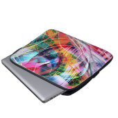 Dynamische Linienabstraktion Laptopschutzhülle (Vorne Knopf)