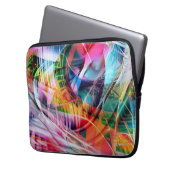 Dynamische Linienabstraktion Laptopschutzhülle (Vorderseite Links)