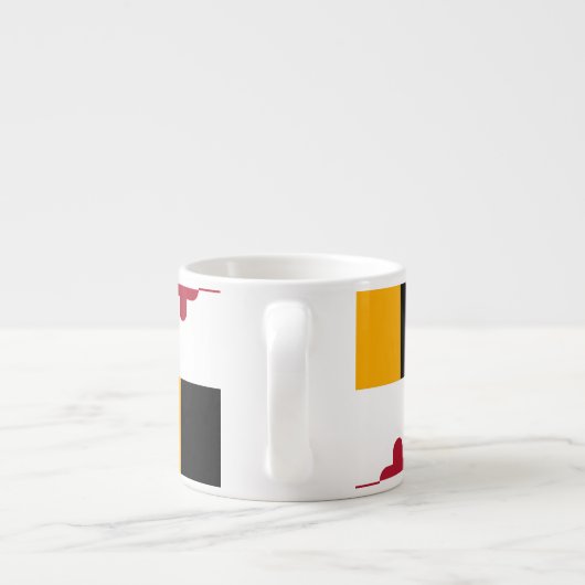 Dynamische Maryland-Staatsflagge Espressotasse (Rückseite)