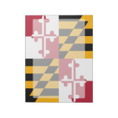 Dynamische Maryland-Staatsflagge Notizblock (Rotiert)